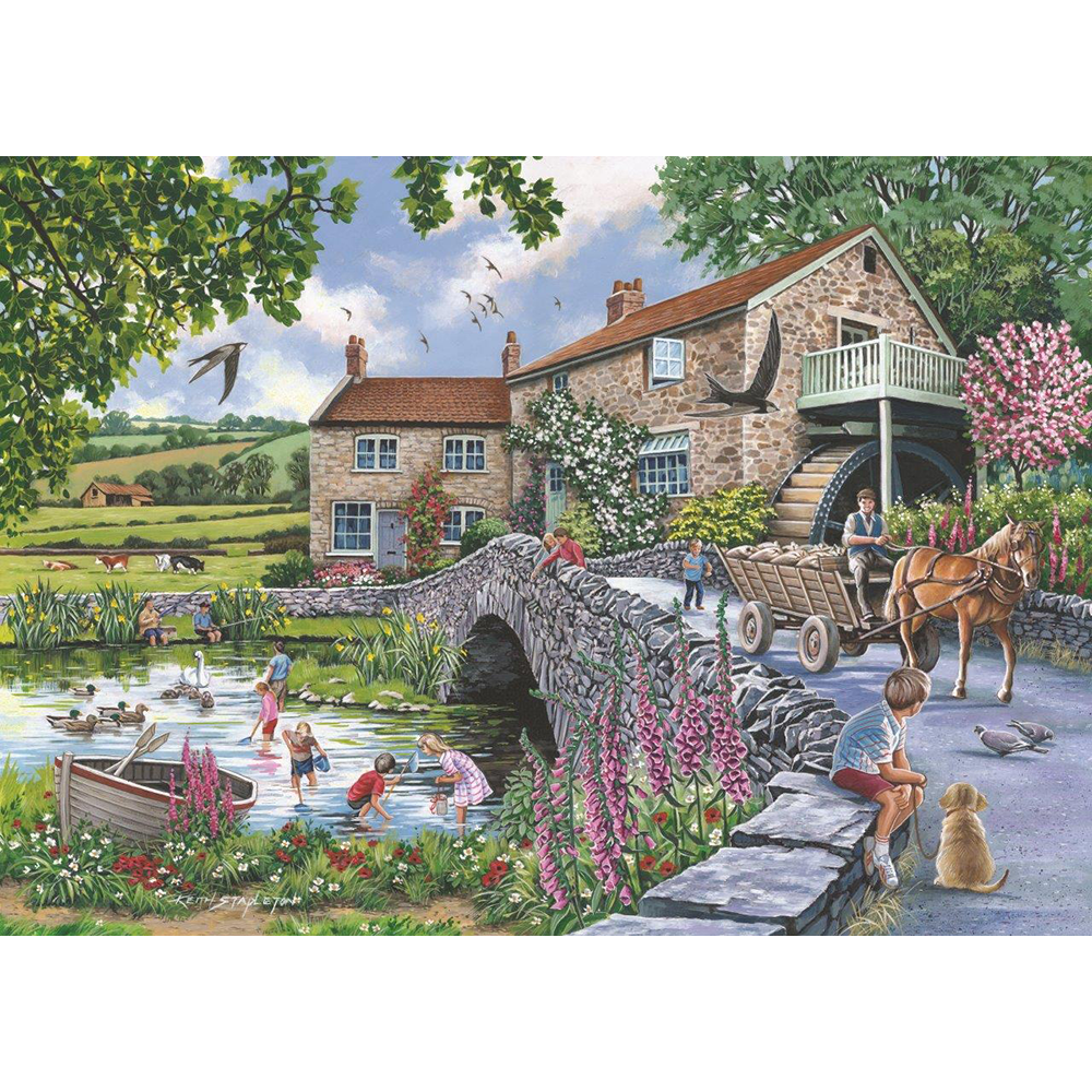 Old Mill - 1000 Piece Jigsaw Puzzle