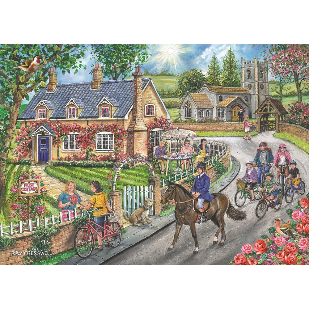 Rose Cottage - 1000 Piece Jigsaw Puzzle