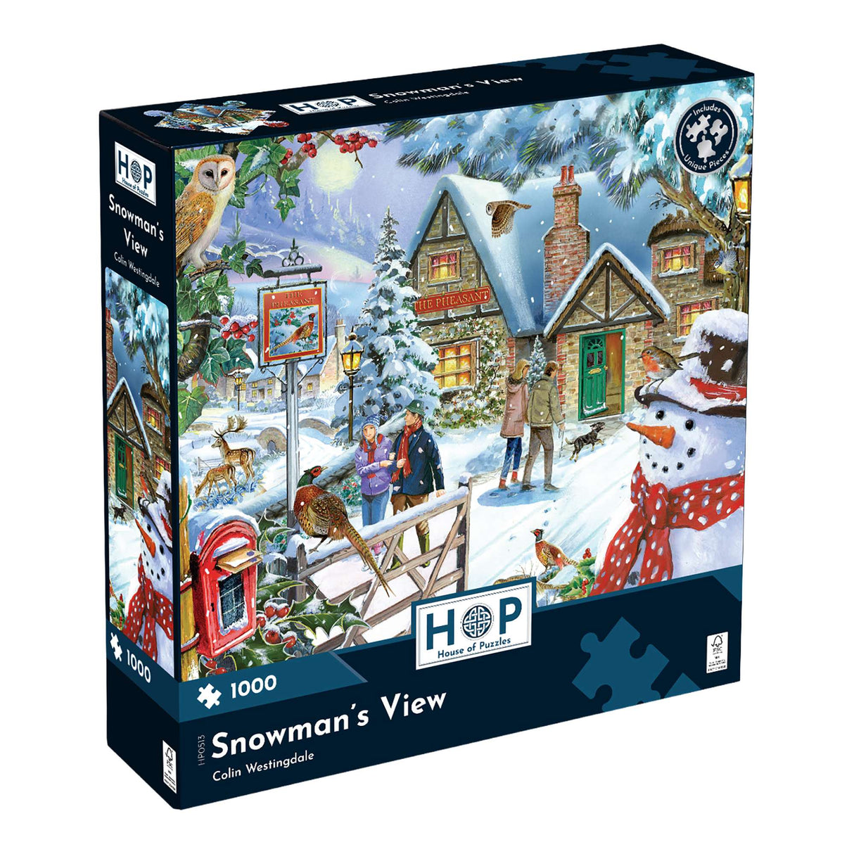 Snowman's View - 1000 Piece Jigsaw Puzzle