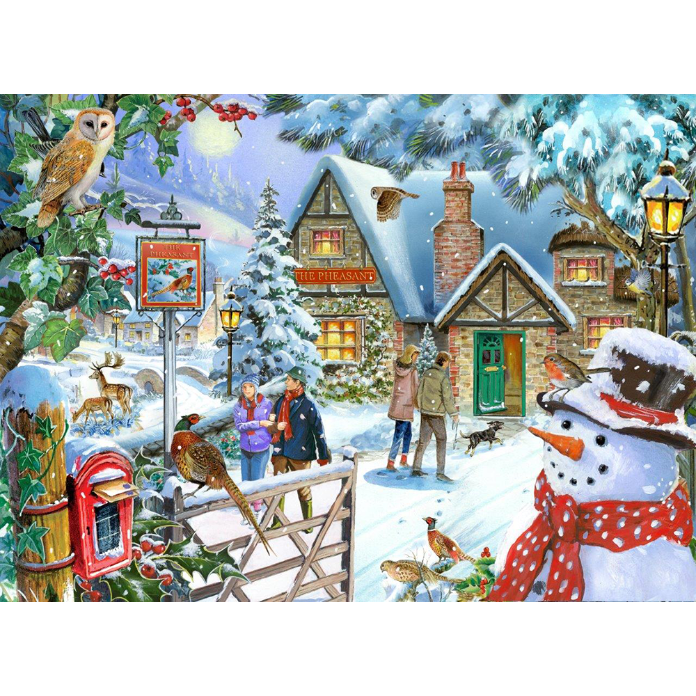 Snowman's View - 1000 Piece Jigsaw Puzzle