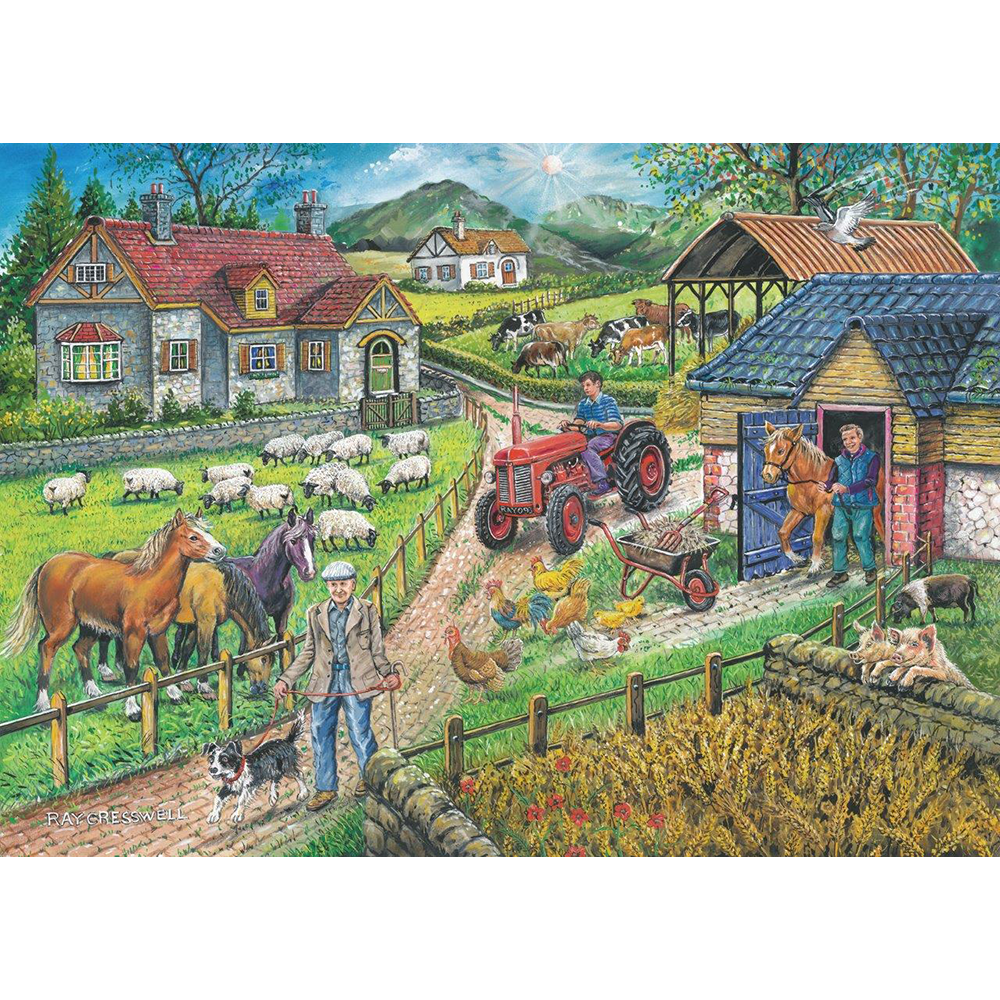 Barley Mow Farm - BIG 250 Piece Jigsaw Puzzle