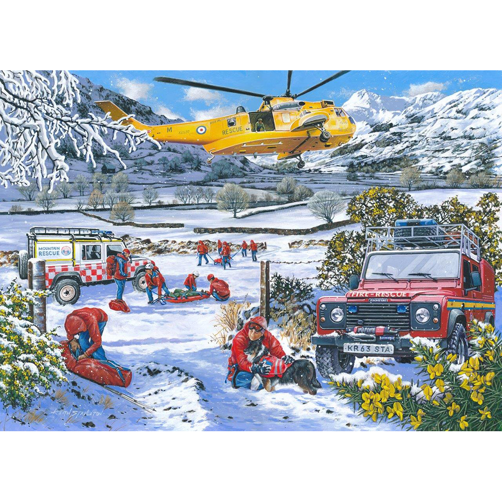 Mountain Rescue - 1000 Piece Jigsaw Puzzle