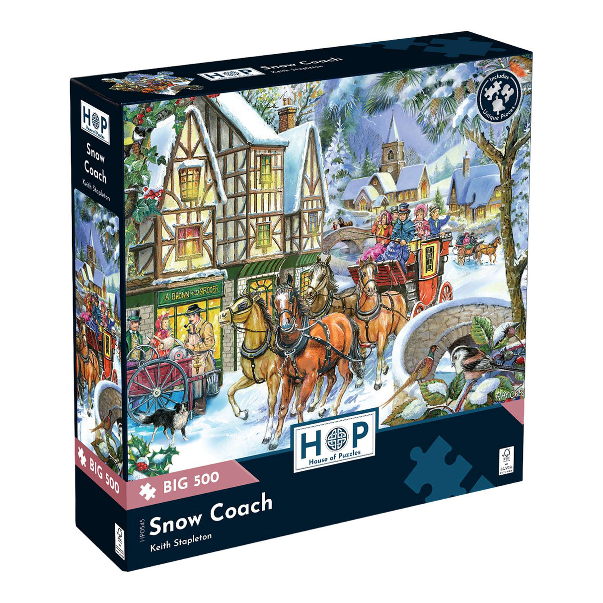 Snow Coach - BIG 500 Piece Jigsaw Puzzle