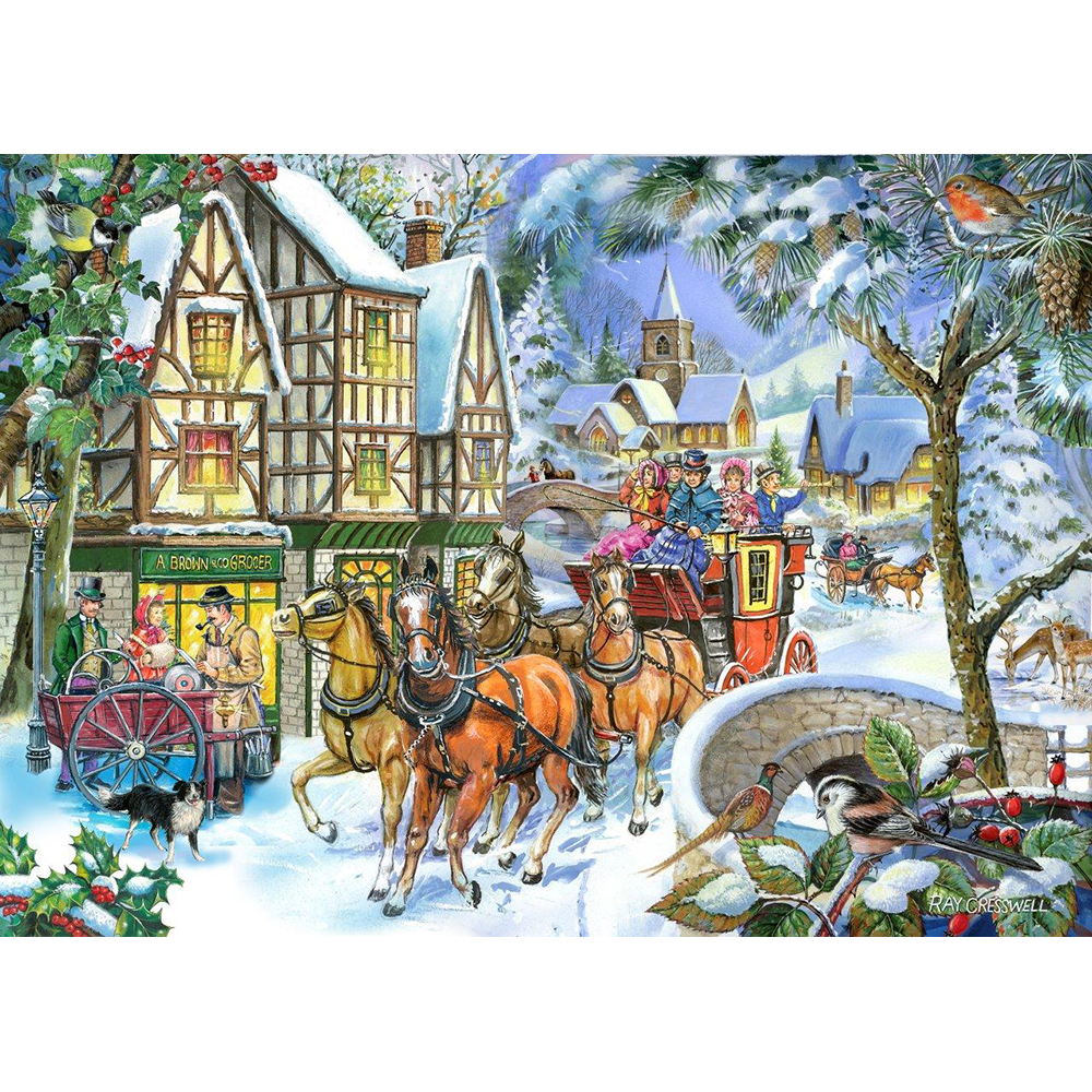 Snow Coach - BIG 500 Piece Jigsaw Puzzle