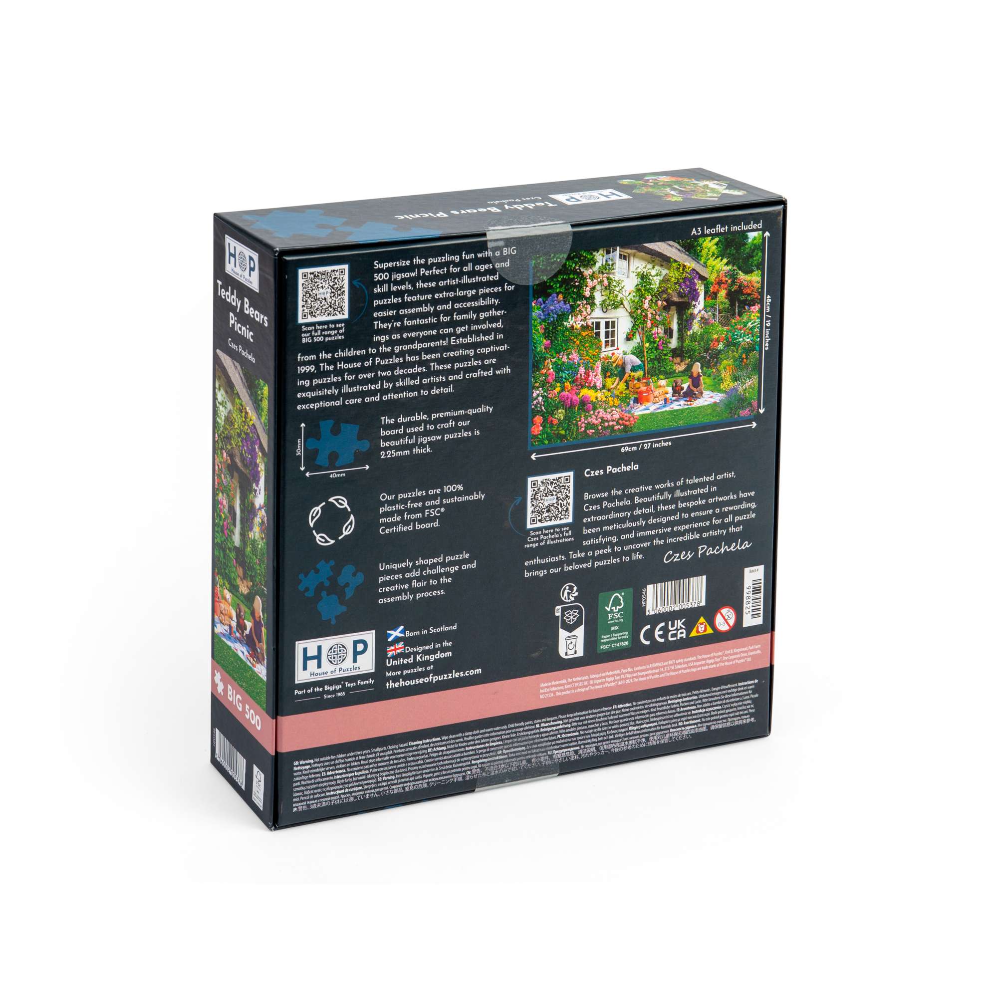 Teddy Bears Picnic Big 500 Puzzle by House of Puzzles – The House