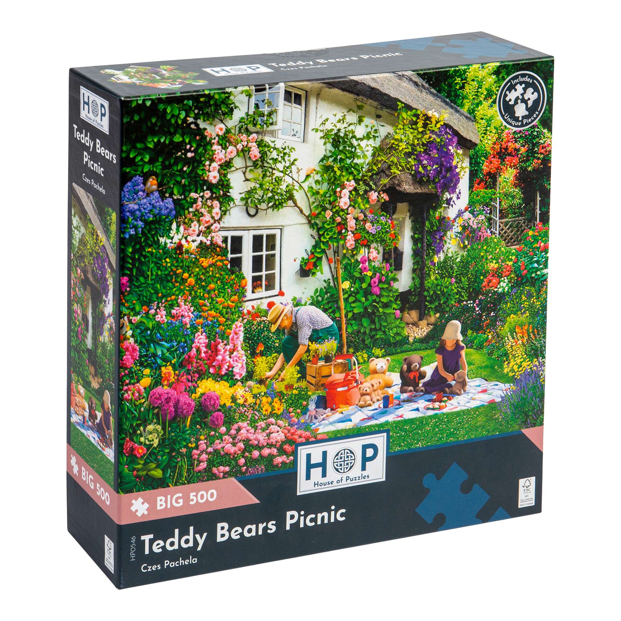 Teddy Bears Picnic Big 500 Puzzle by House of Puzzles – The House