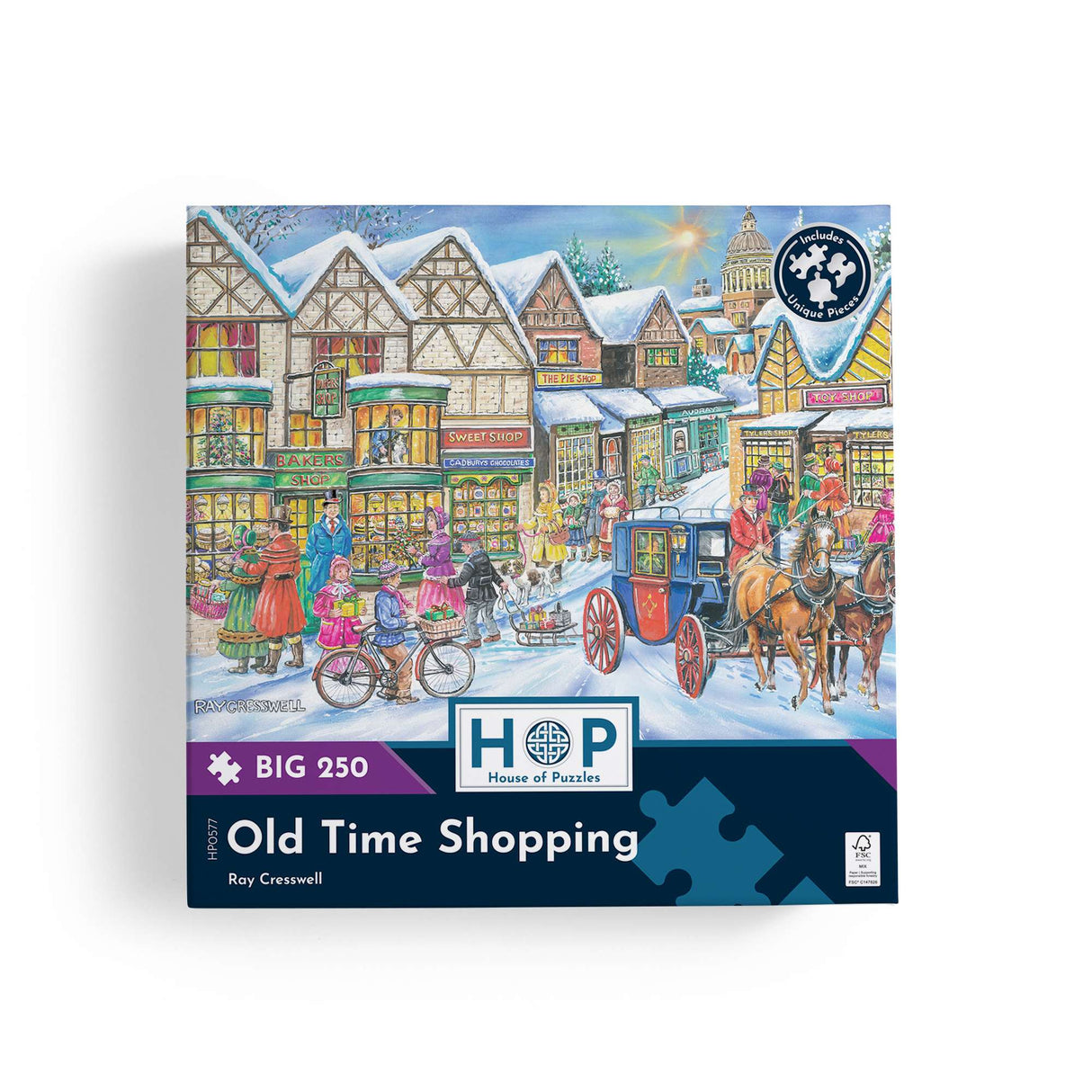 Old Time Shopping - BIG 250 Piece Jigsaw Puzzle