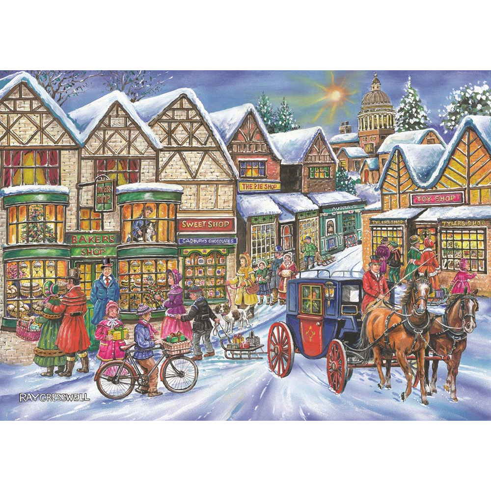 Old Time Shopping - BIG 250 Piece Jigsaw Puzzle