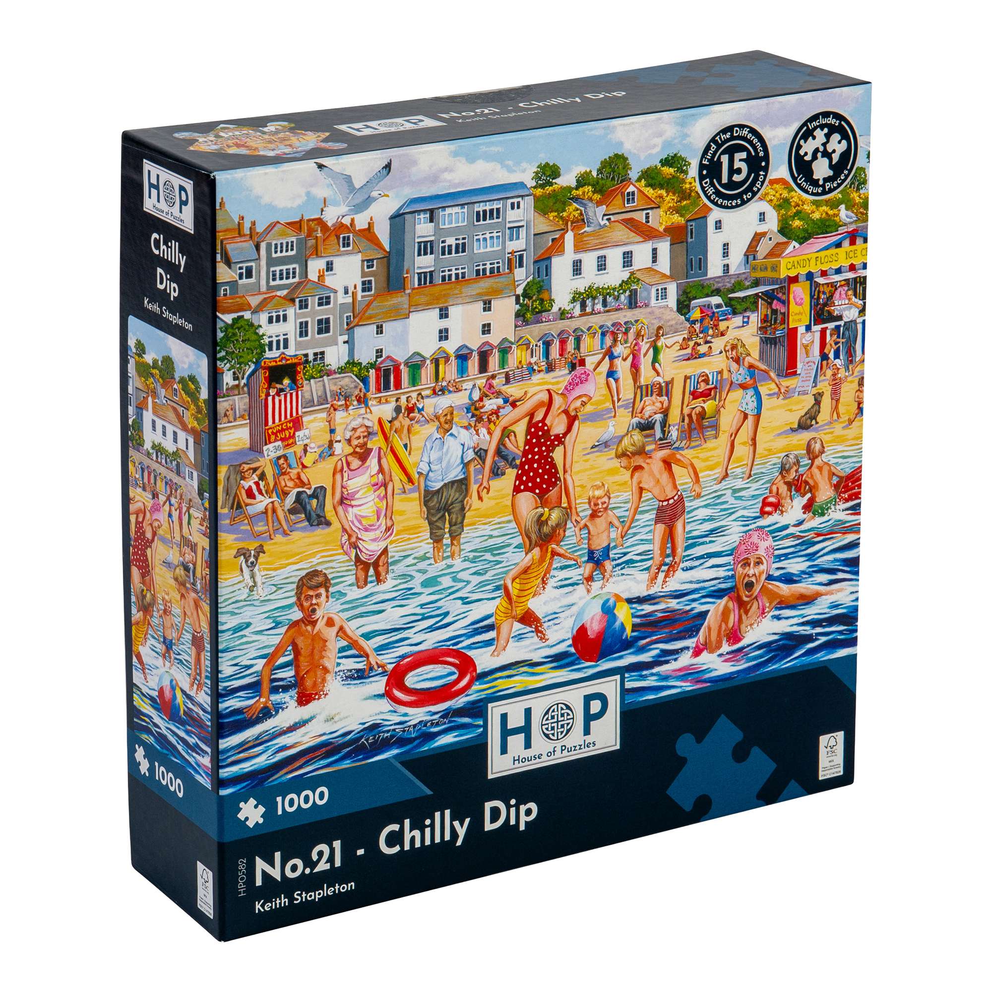 Schmidt Cherry Pazzi Hidden Stream - Puzzle 1000 Pezzi, Paesaggio Forestale Con Ruscello, Dimensioni 70x50 Cm