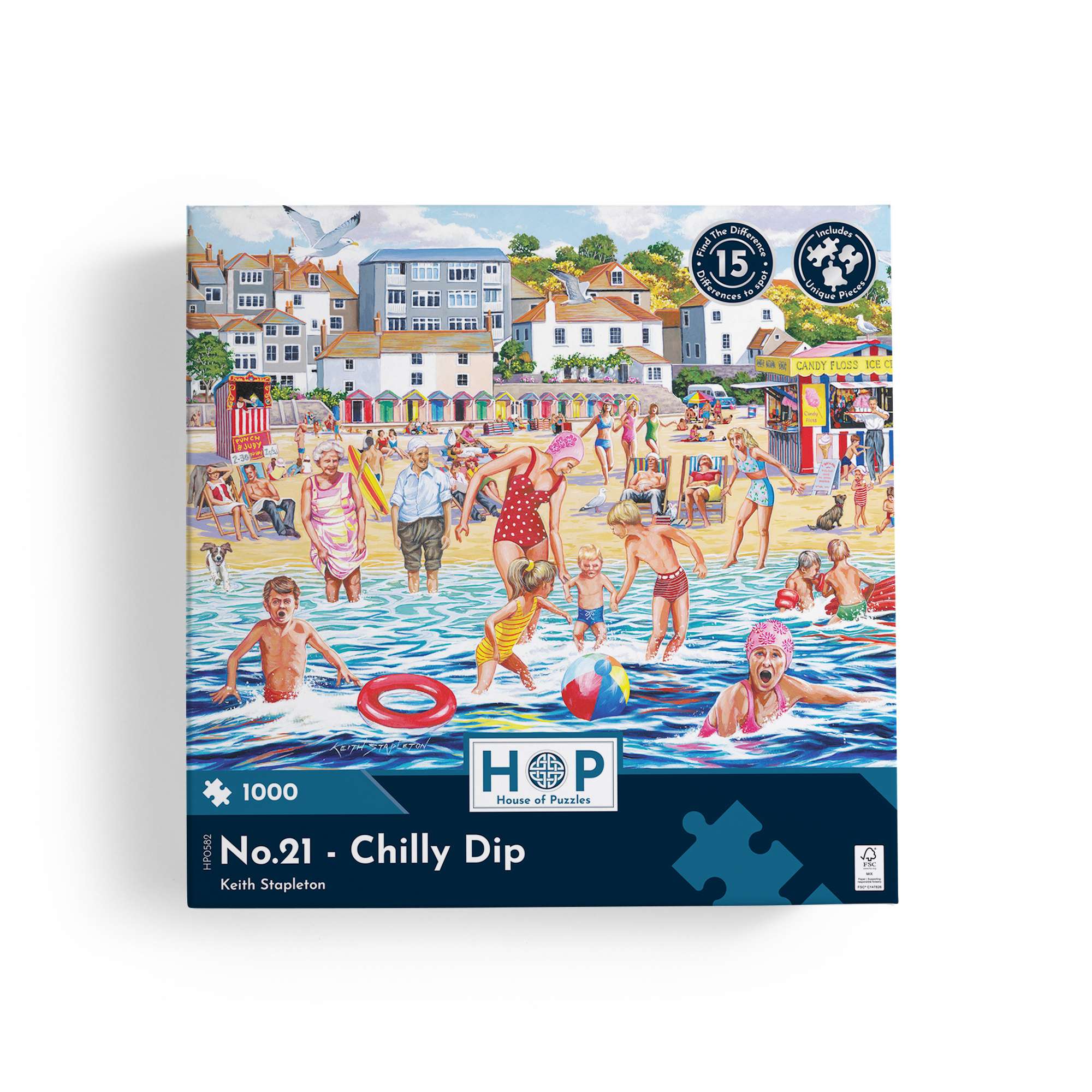 No.21 Chilly Dip 1000 Piece | Seaside Jigsaw | House of Puzzles