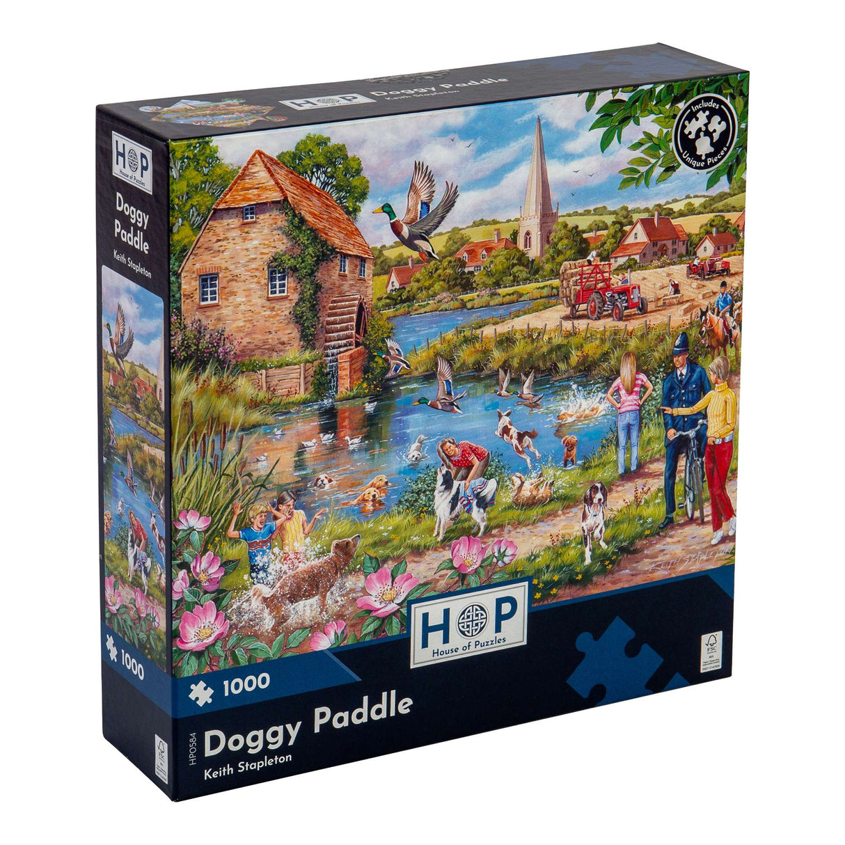 Doggy Paddle - 1000 Piece Jigsaw Puzzle