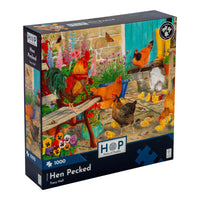 Hen Pecked - 1000 Piece Jigsaw Puzzle
