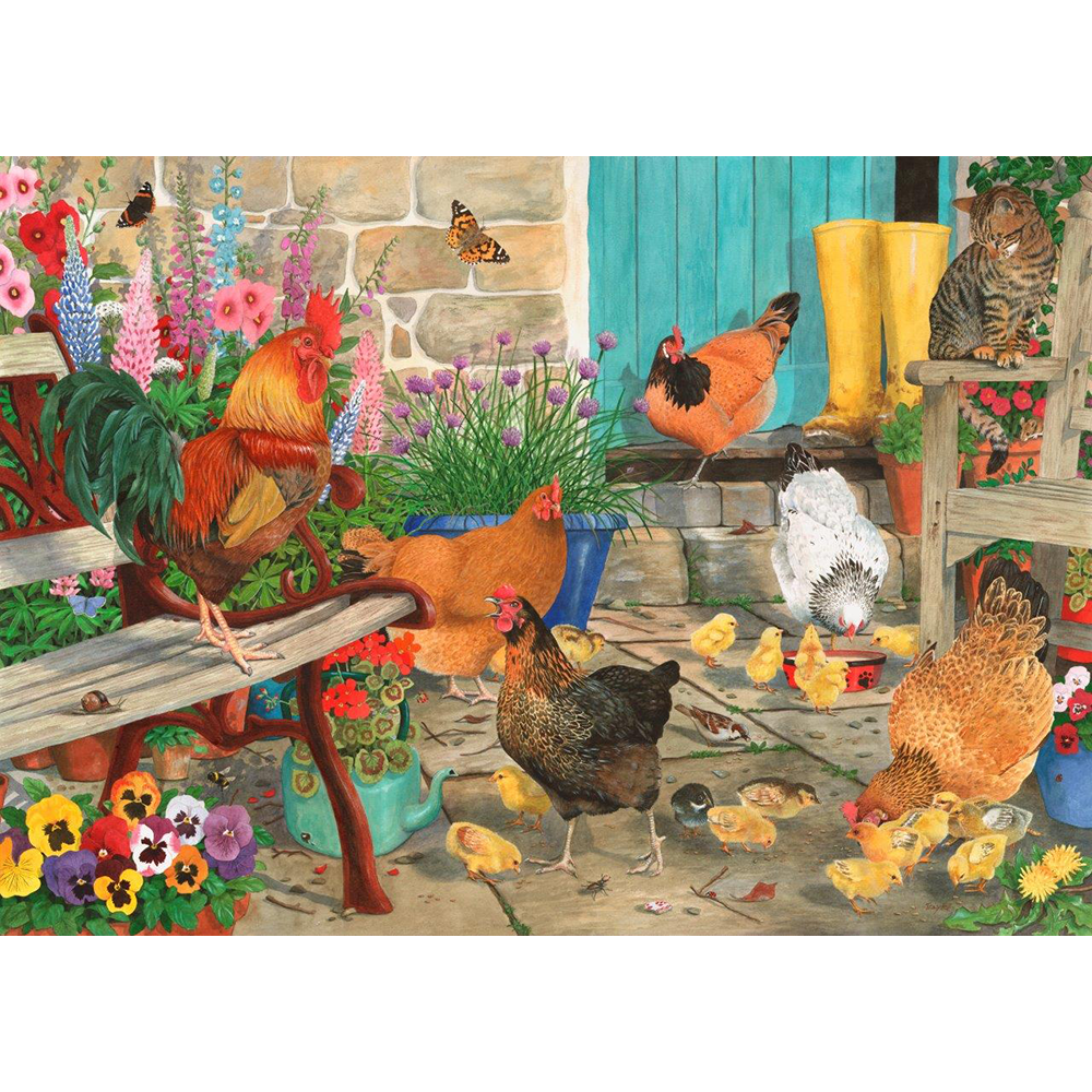 Hen Pecked - 1000 Piece Jigsaw Puzzle