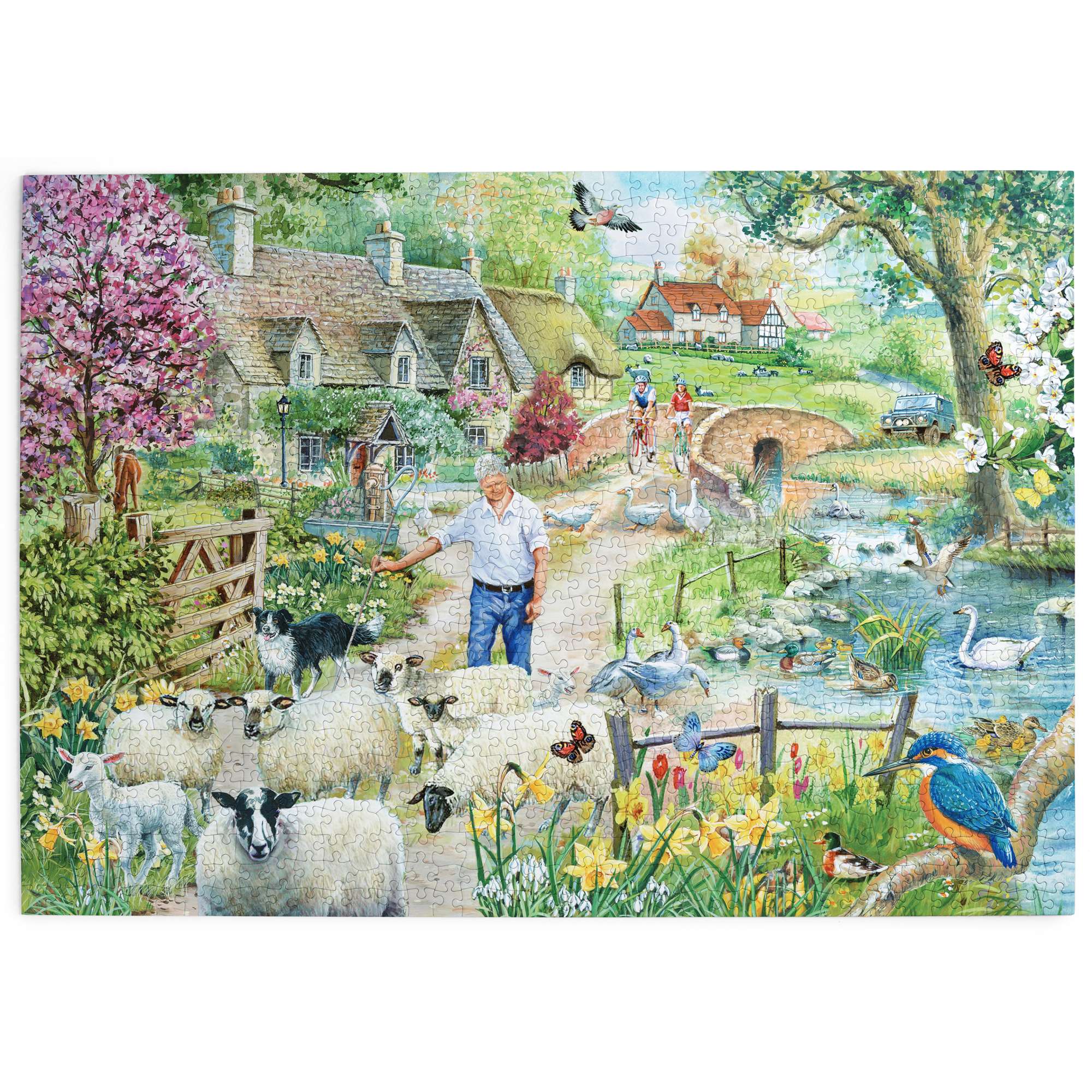Shepherd's Lane 1000 Piece | Farm Jigsaw | House of Puzzles