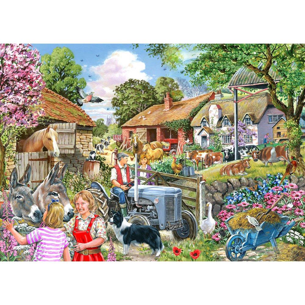 At The Farm Gate - BIG 500 Piece Jigsaw Puzzle