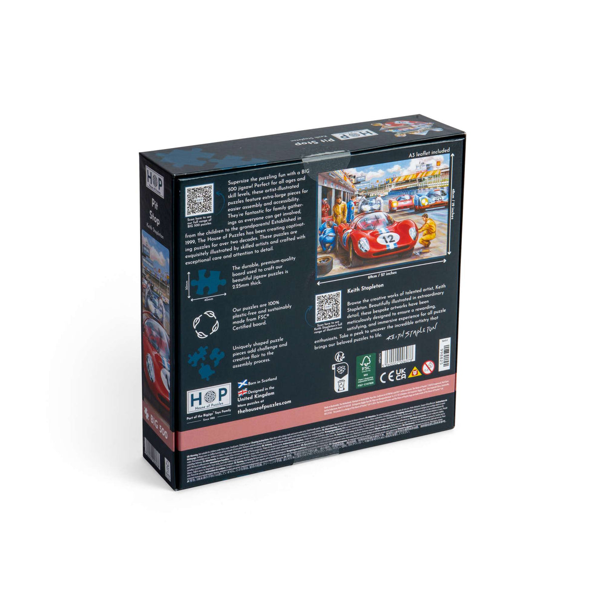 Pit Stop - BIG 500 Piece Jigsaw Puzzle