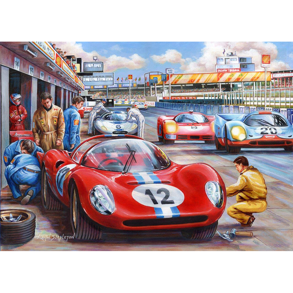 Pit Stop - BIG 500 Piece Jigsaw Puzzle