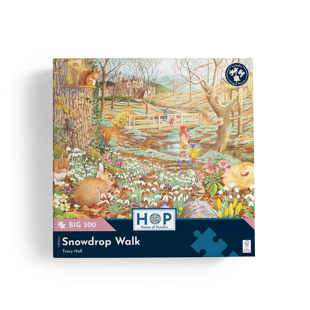 Snowdrop Walk - BIG 500 Piece Jigsaw Puzzle