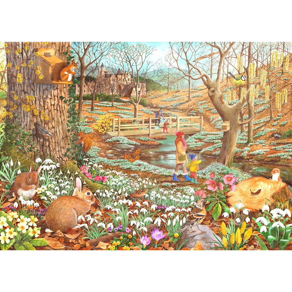 Snowdrop Walk - BIG 500 Piece Jigsaw Puzzle