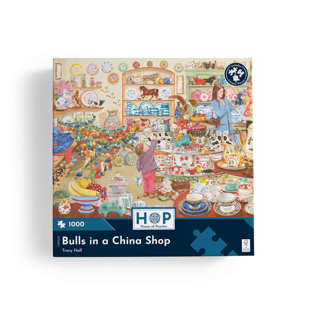 Bulls In A China Shop - 1000 Piece Jigsaw Puzzle