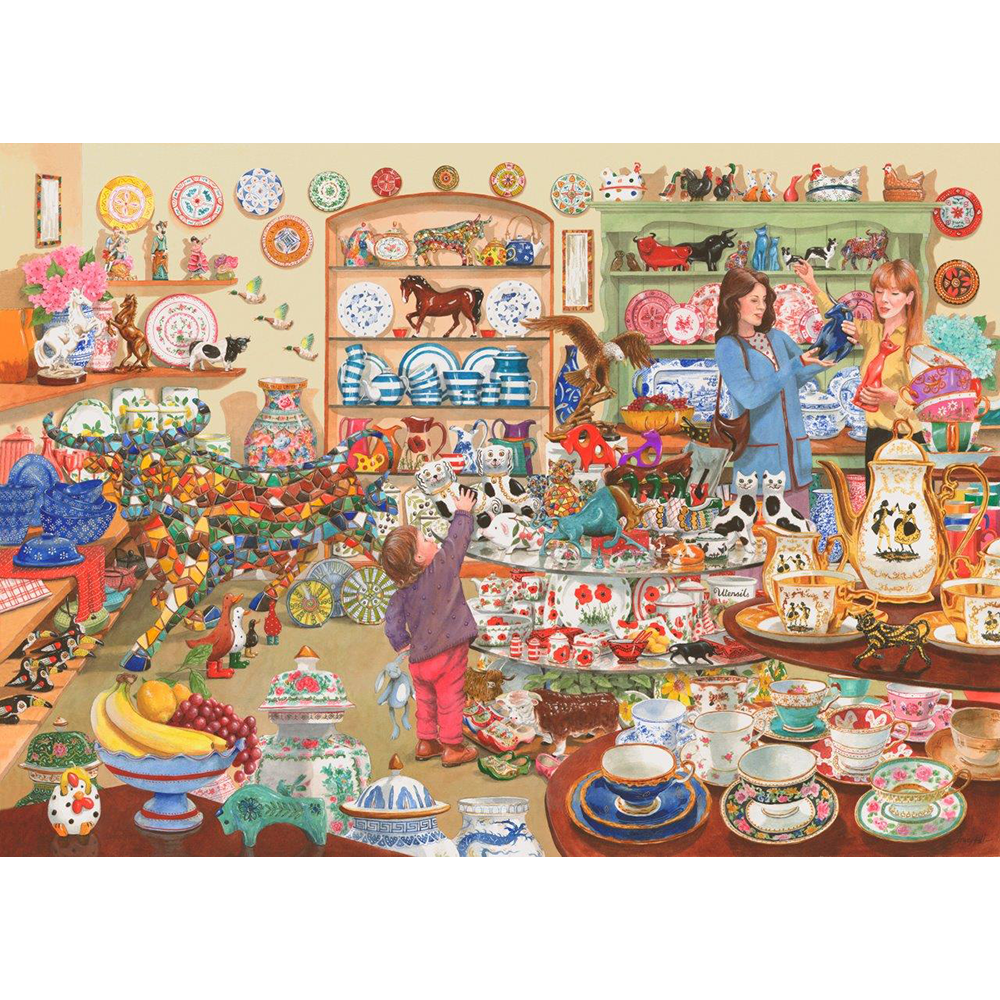 Bulls In A China Shop - 1000 Piece Jigsaw Puzzle