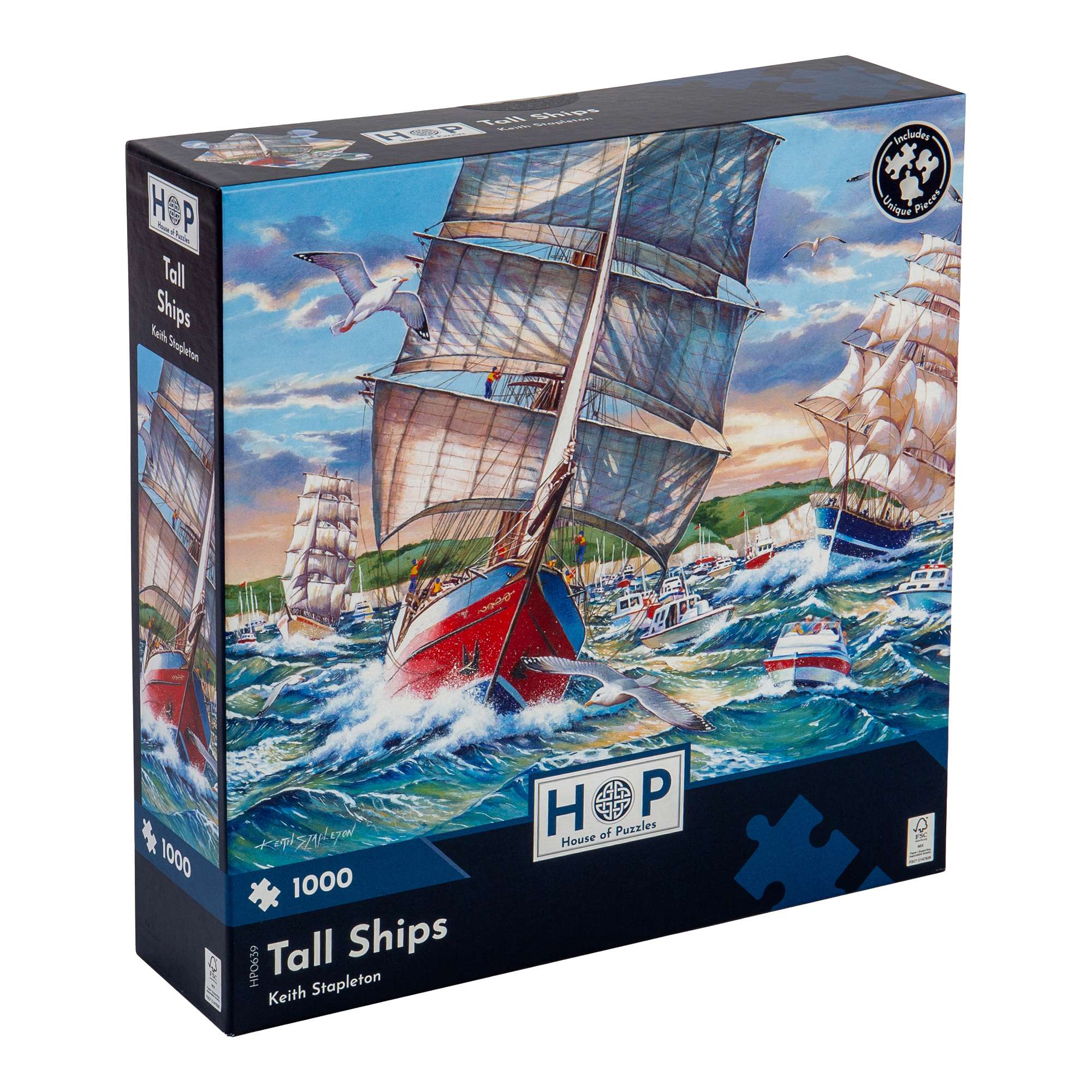Tall Ships 1000 Piece | Seaside Jigsaw Puzzle | House of Puzzles