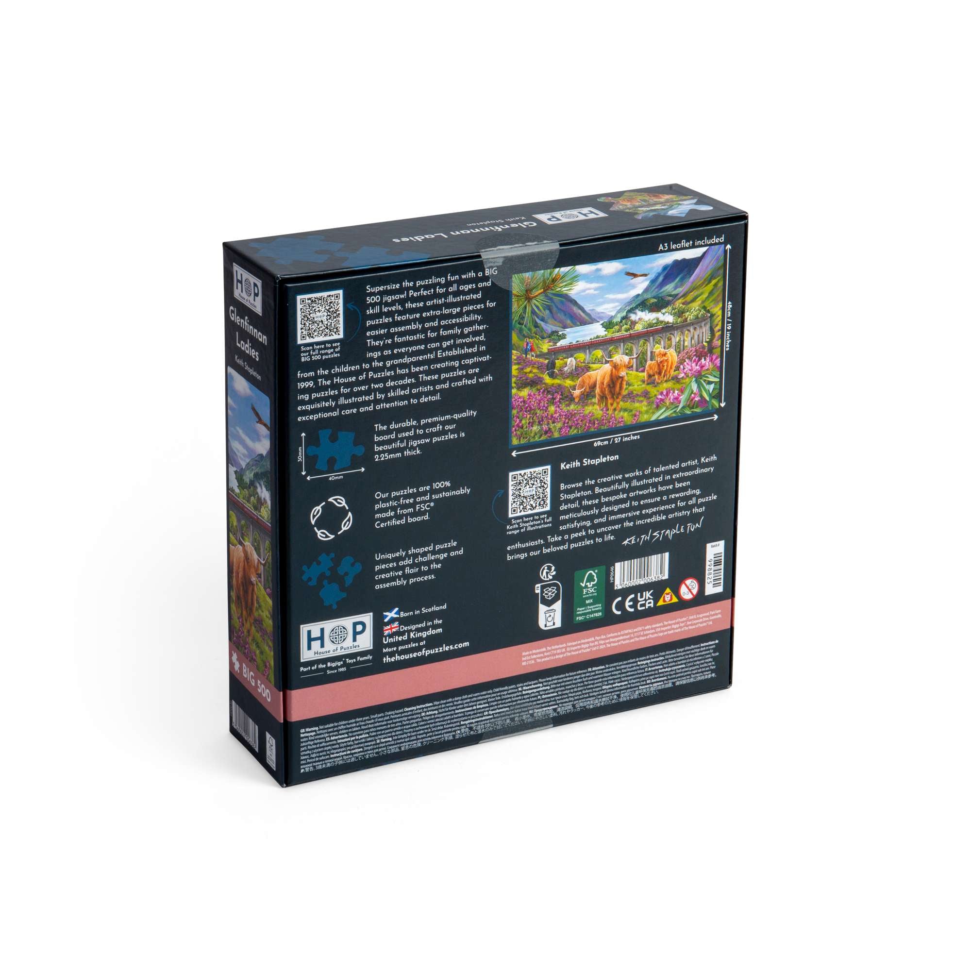 Puzzle　511MS Glenfinnan Ladies BIG 500 | Railway Jigsaw | House of Puzzles