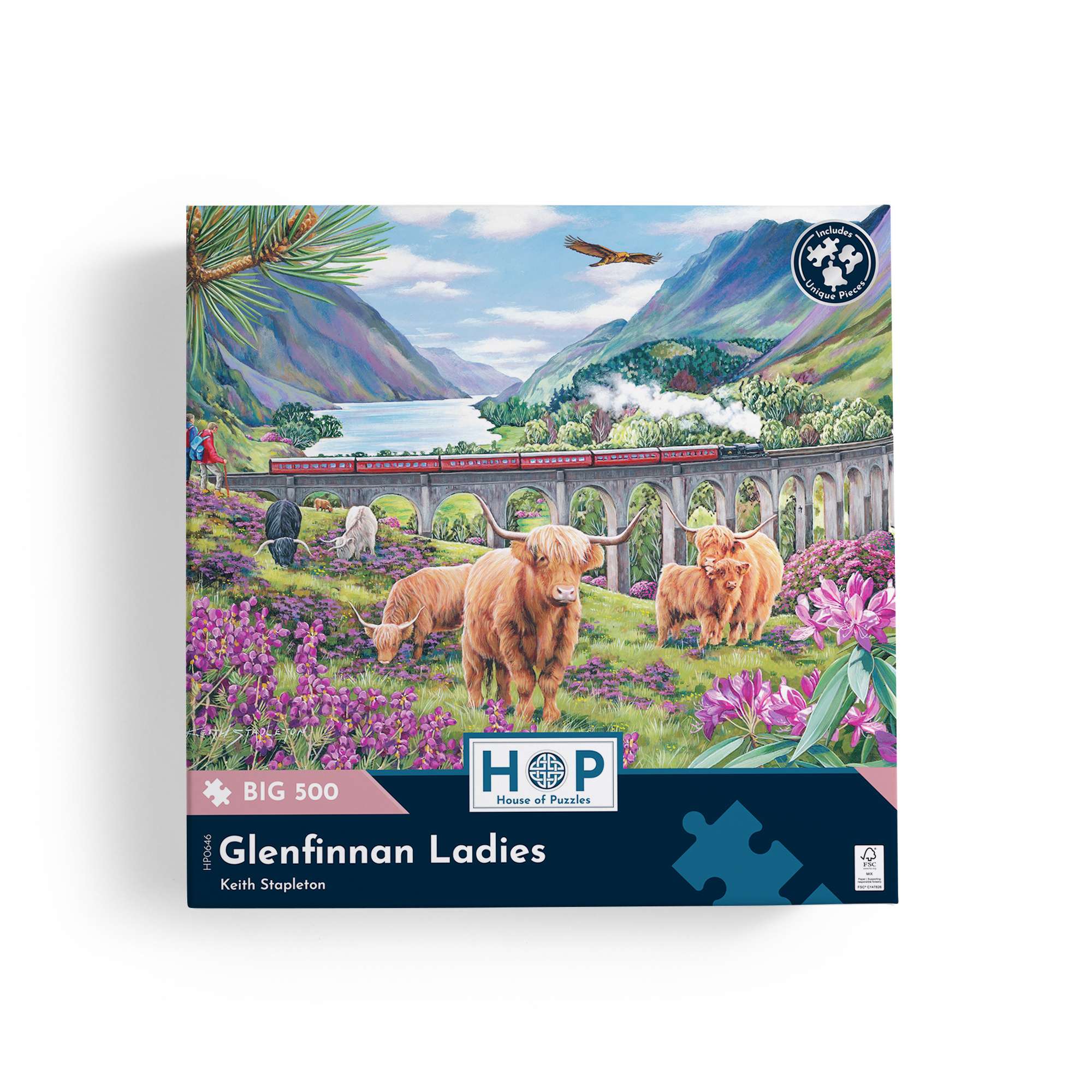 puzzle56 パズル Glenfinnan Ladies BIG 500 | Railway Jigsaw | House of Puzzles