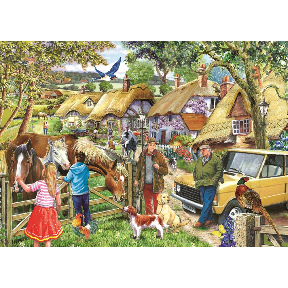 Horses & Hounds - BIG 500 Piece Jigsaw Puzzle