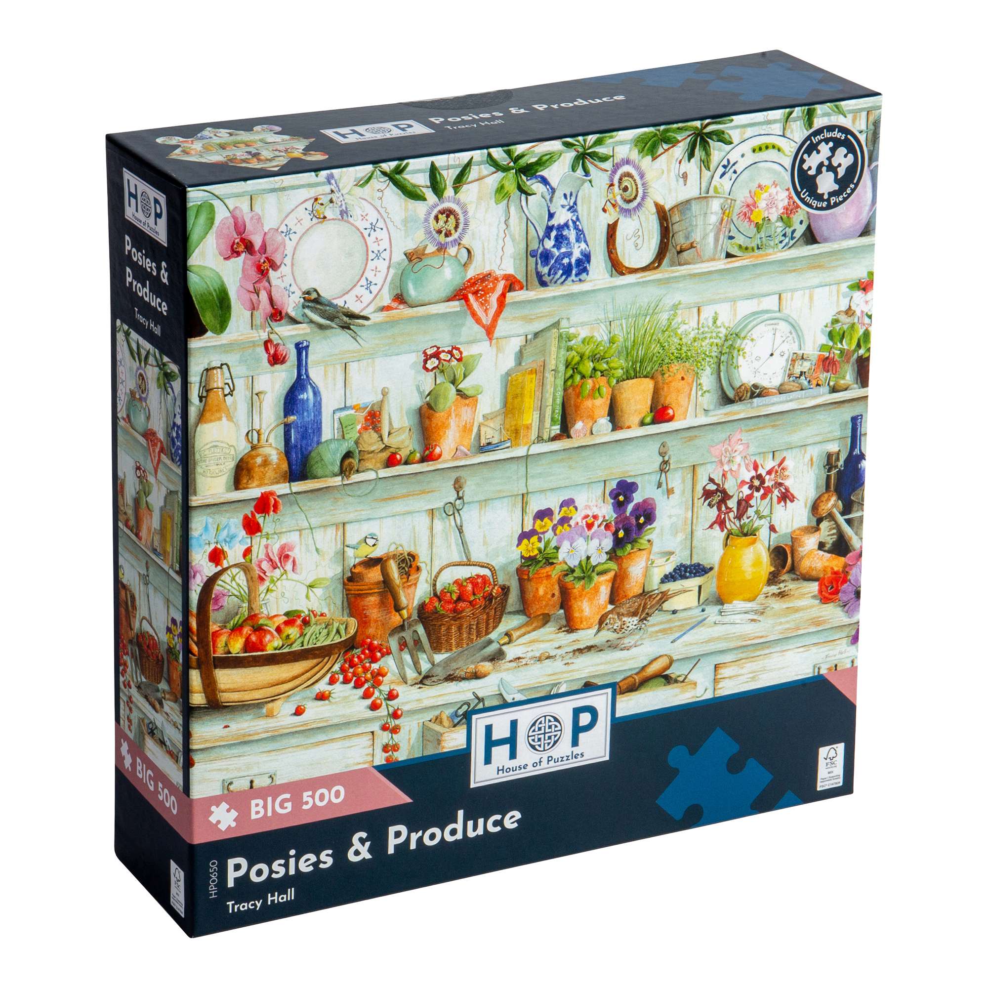 Posies & Produce BIG 500 | Garden & Flowers Jigsaw | House of Puzzles