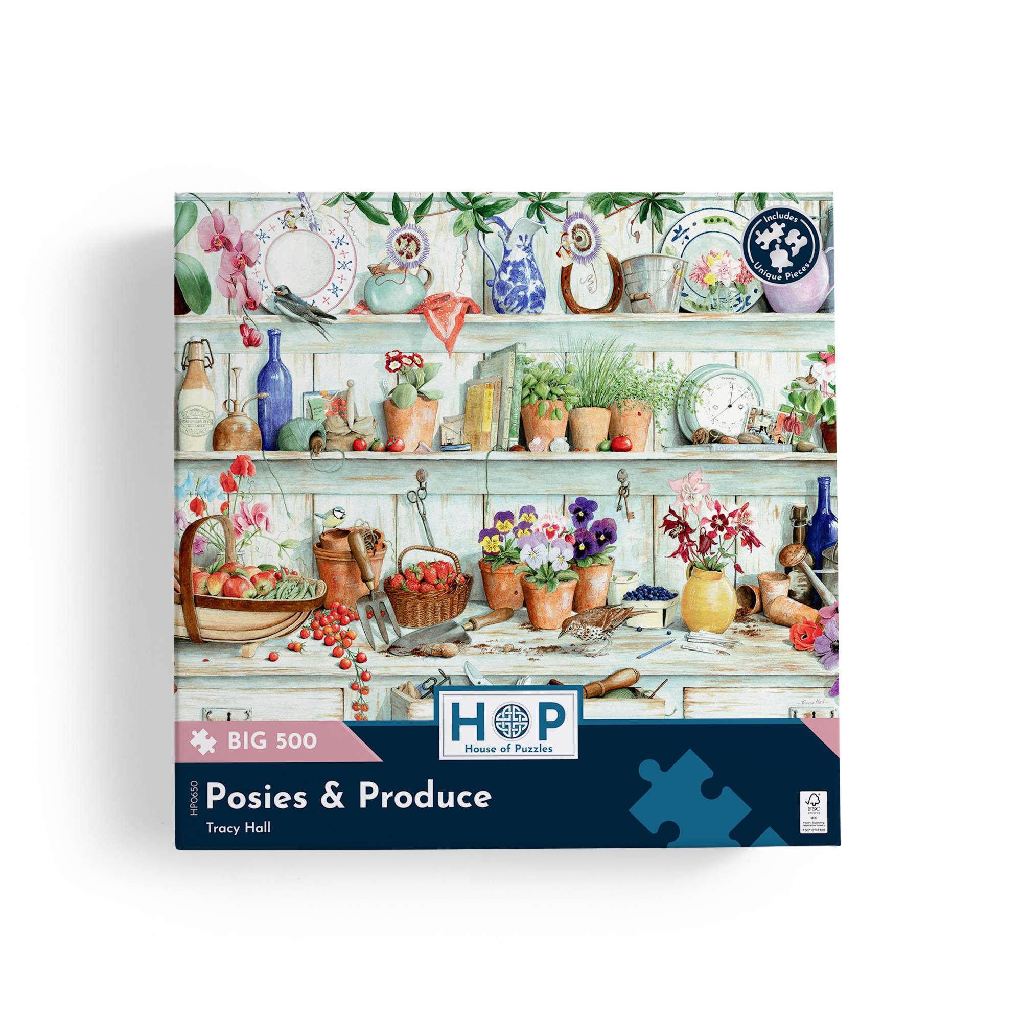 Posies & Produce BIG 500 | Garden & Flowers Jigsaw | House of Puzzles