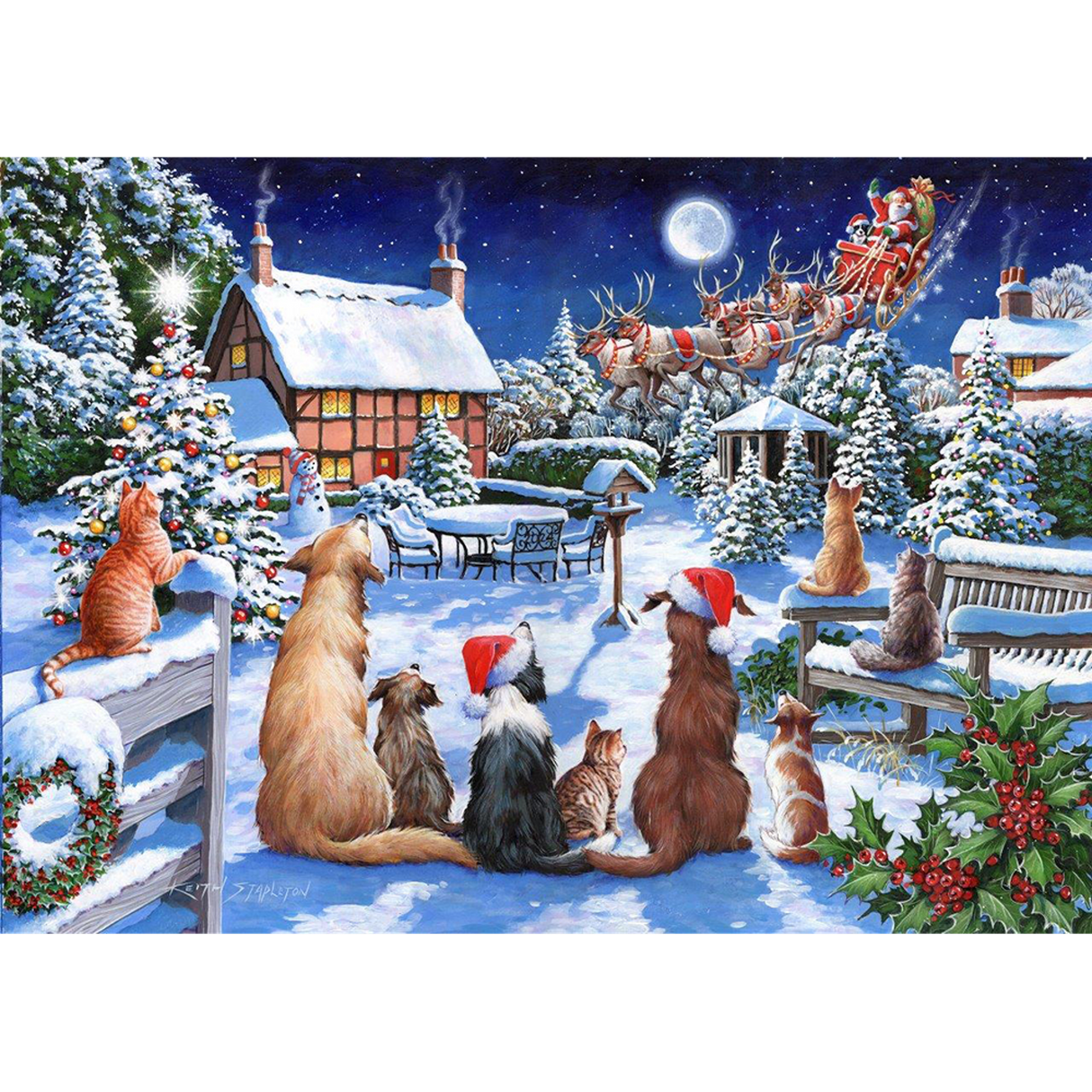 No.19 - Santa Paws - 500 Piece Jigsaw Puzzle