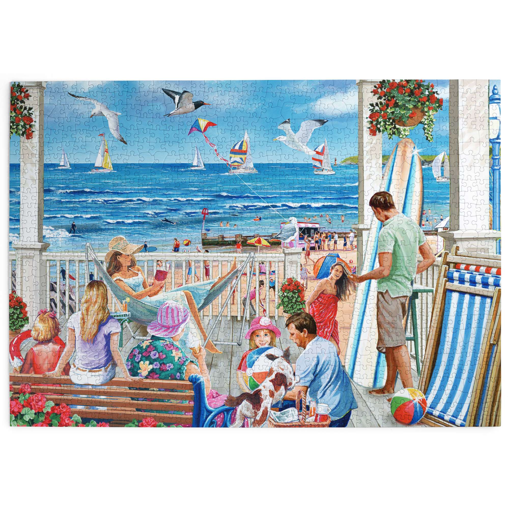 All On Deck 1000 Piece | Seaside Jigsaw | House of Puzzles