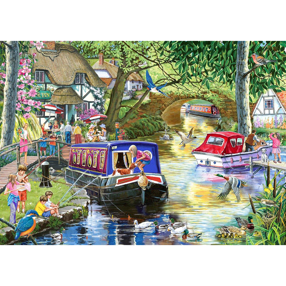 Summer on the River - 1000 Piece Jigsaw Puzzle