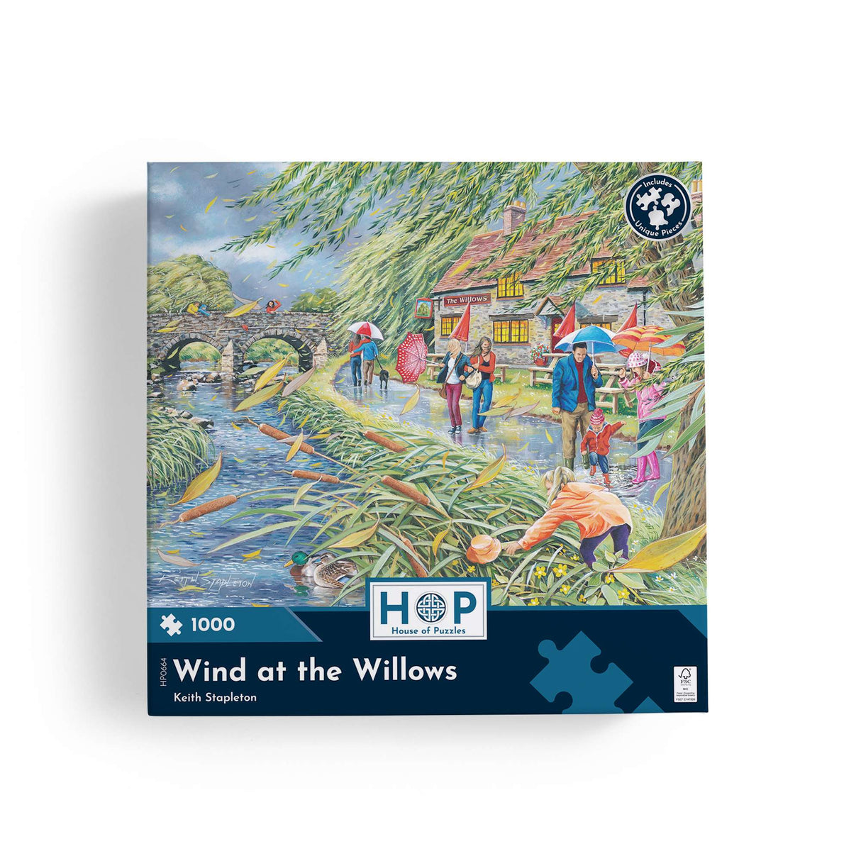 Wind at the Willows - 1000 Piece Jigsaw Puzzle