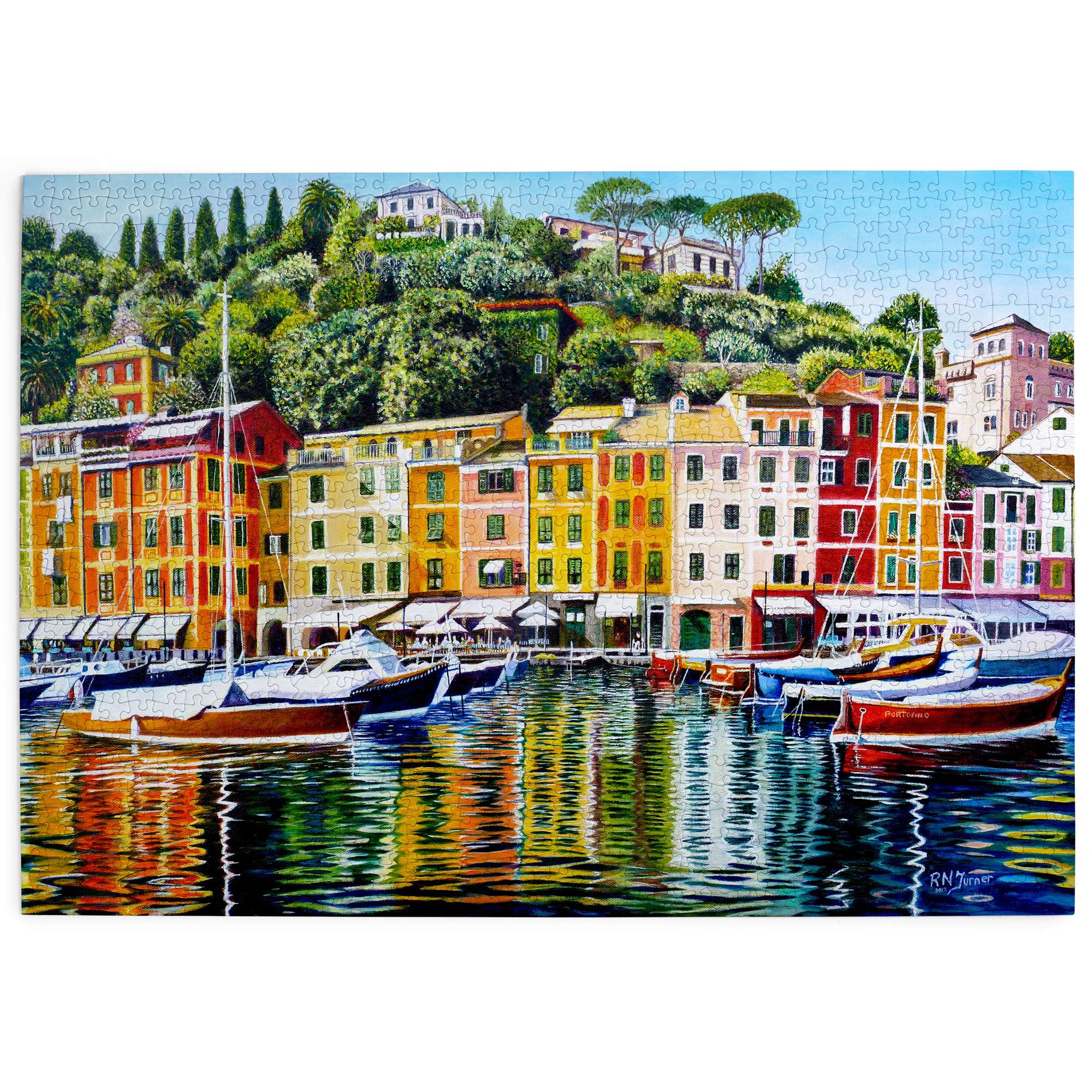 Portofino on Reflection | Seaside Jigsaw Puzzle | House of Puzzles