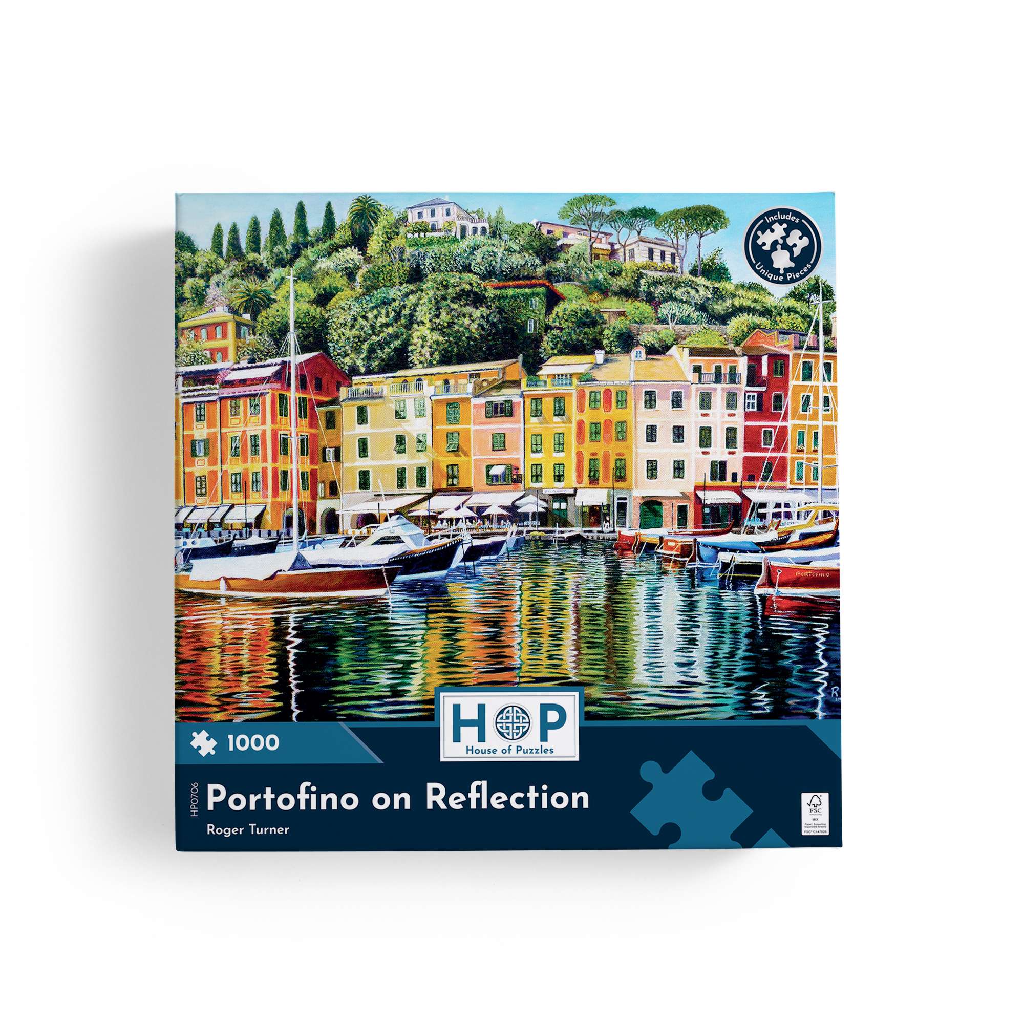 Portofino on Reflection | Seaside Jigsaw Puzzle | House of Puzzles