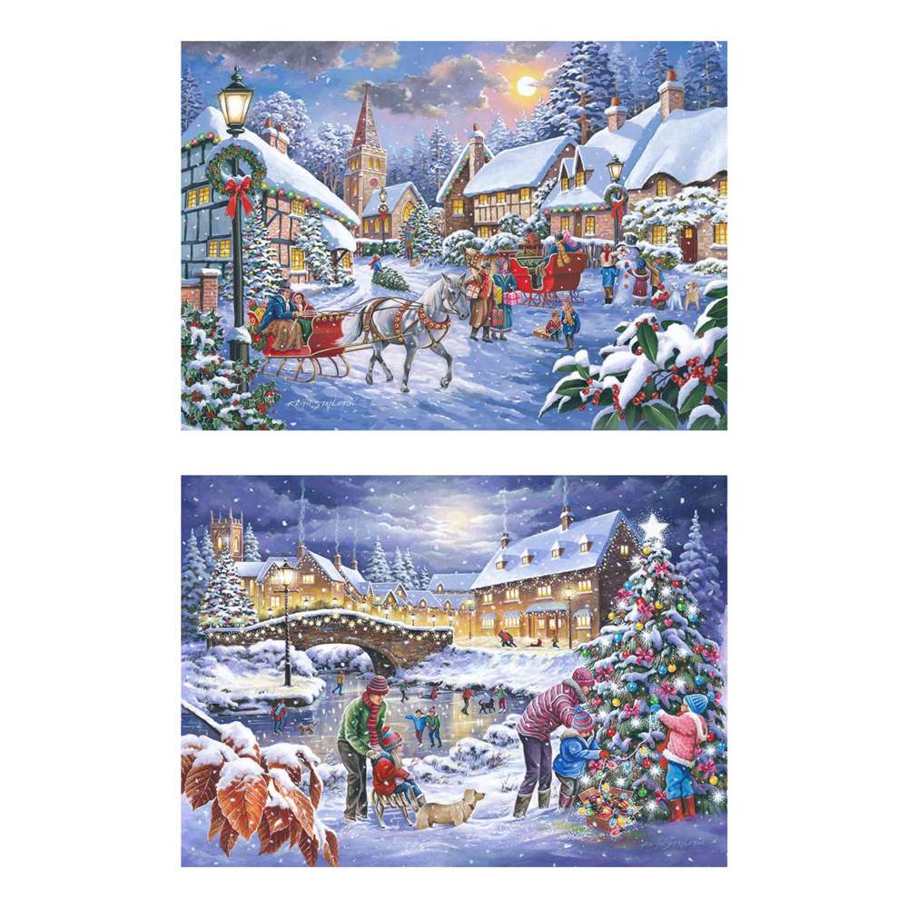 Christmas Is Coming - 2 x BIG 500 Piece