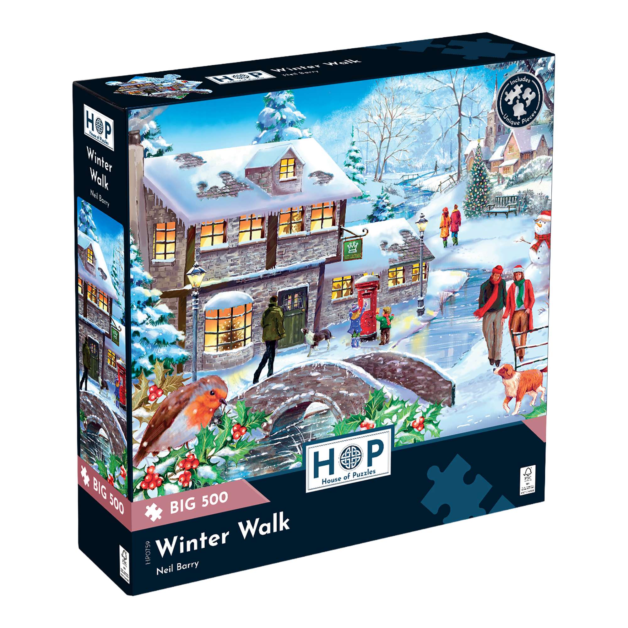 Winter Walk BIG 500 | Winter Jigsaw Puzzle | House of Puzzles