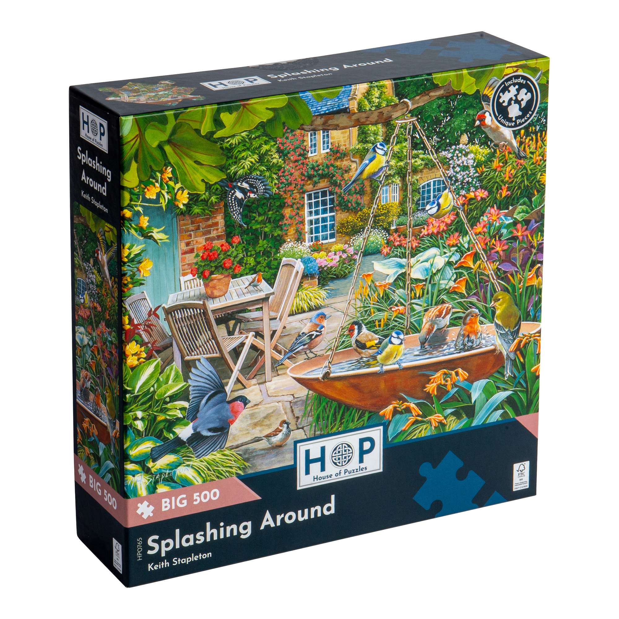 Splashing Around BIG 500 | Garden & Flowers Jigsaw | House of Puzzles