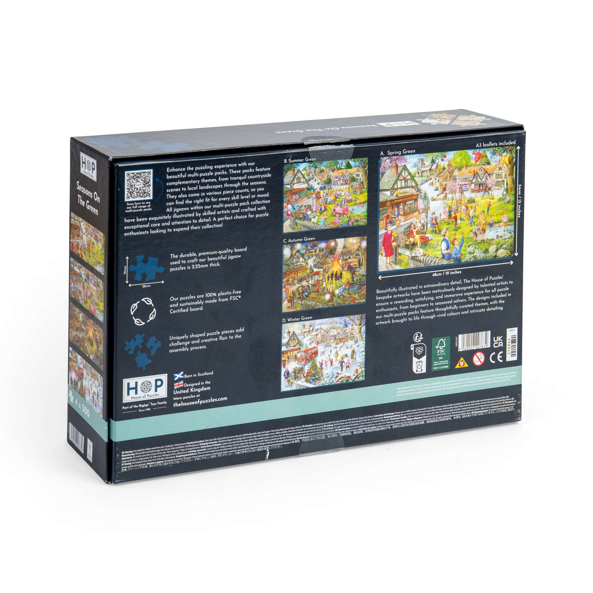 Seasons On The Green 4 x 500 | Towns and Villages Jigsaw | House
