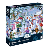 Seven Silly Snowmen 1000 Jigsaw Piece Puzzle
