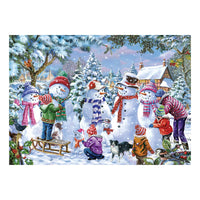 Seven Silly Snowmen 1000 Jigsaw Piece Puzzle