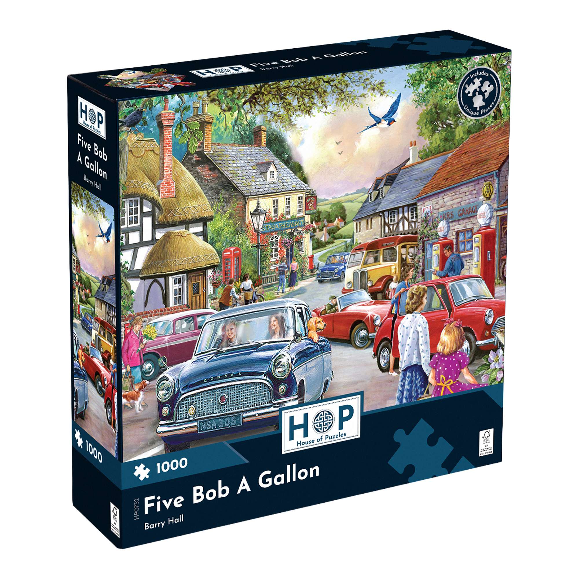 Five Bob A Gallon 1000 Piece | Transport Jigsaw | House of Puzzles