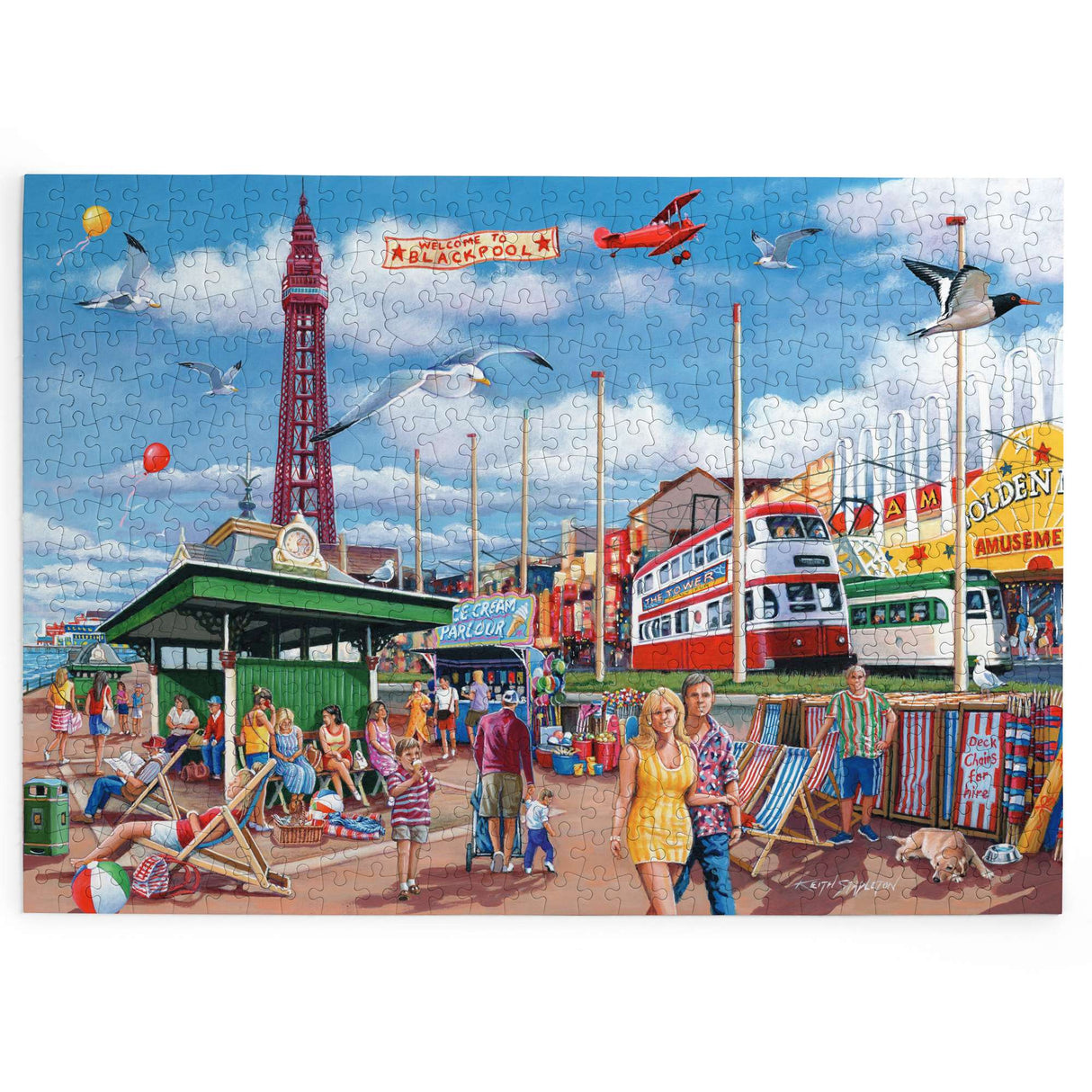 Blackpool Promenade BIG 500 Piece Jigsaw Puzzle