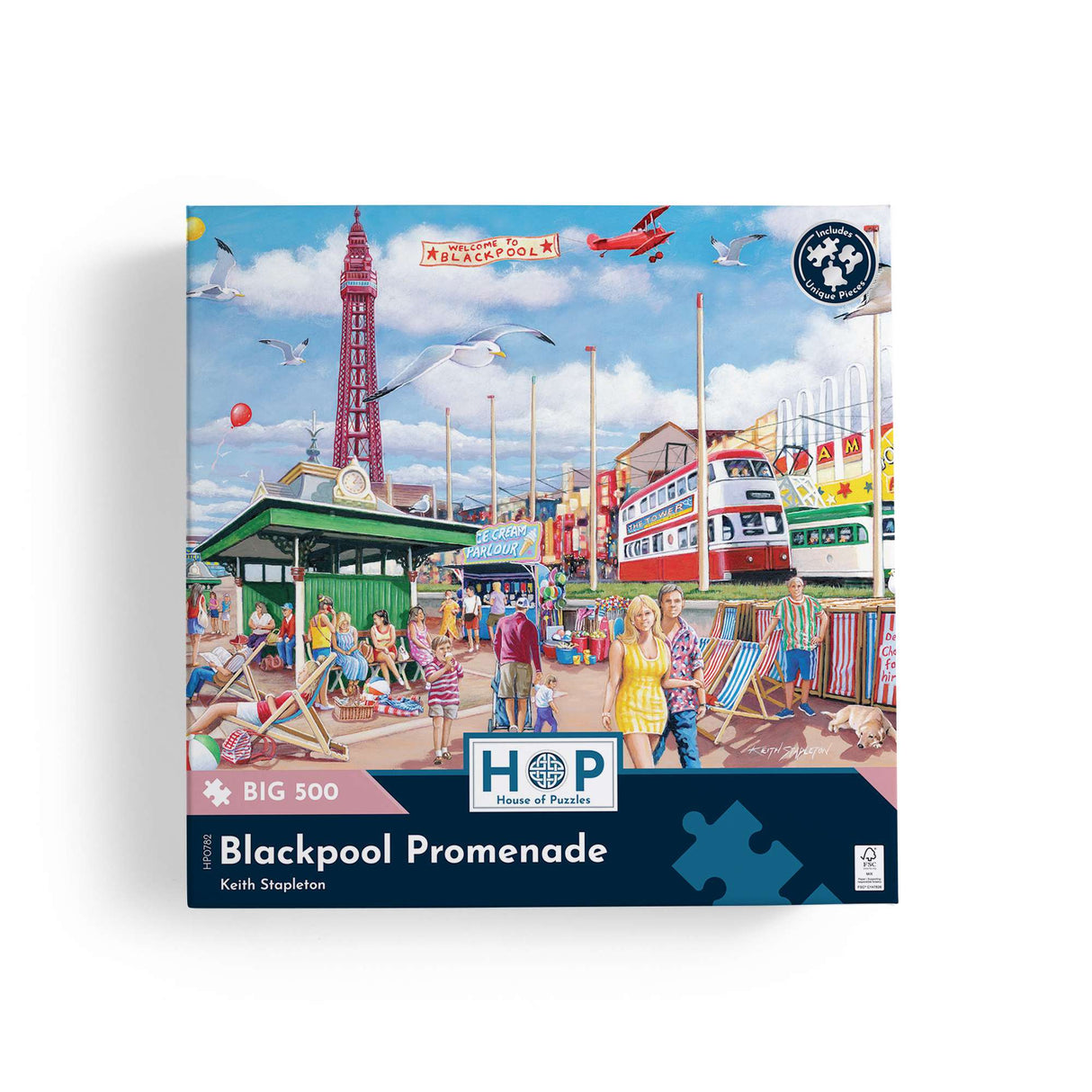 Blackpool Promenade BIG 500 Piece Jigsaw Puzzle