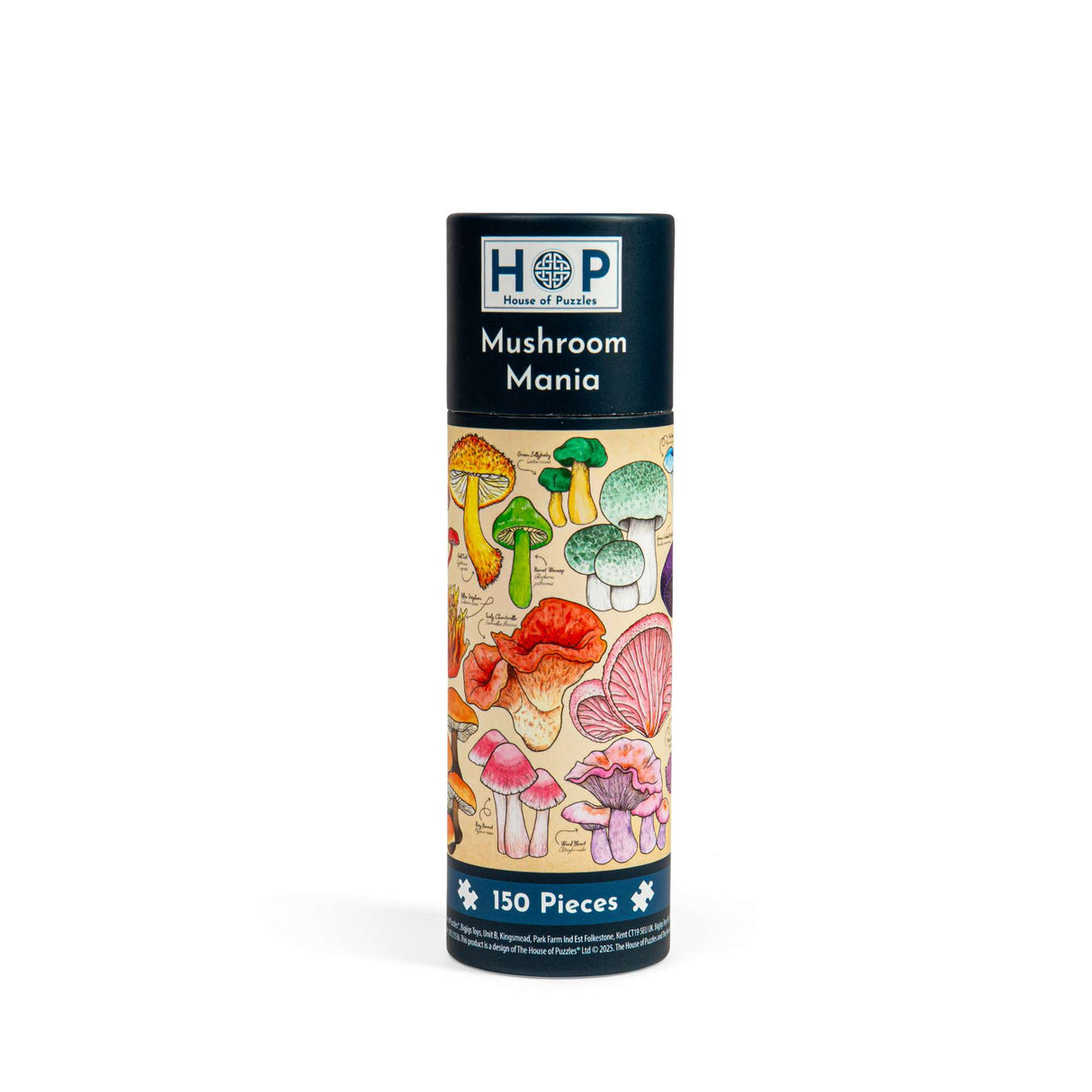 Mushroom Mania 150 Piece Mini Jigsaw Puzzle in a Tube