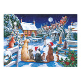 Santa Paws 150 Piece Mini Jigsaw Puzzle in a Tube