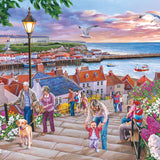 199 Steps Whitby 150 Piece Mini Jigsaw Puzzle in a Tube