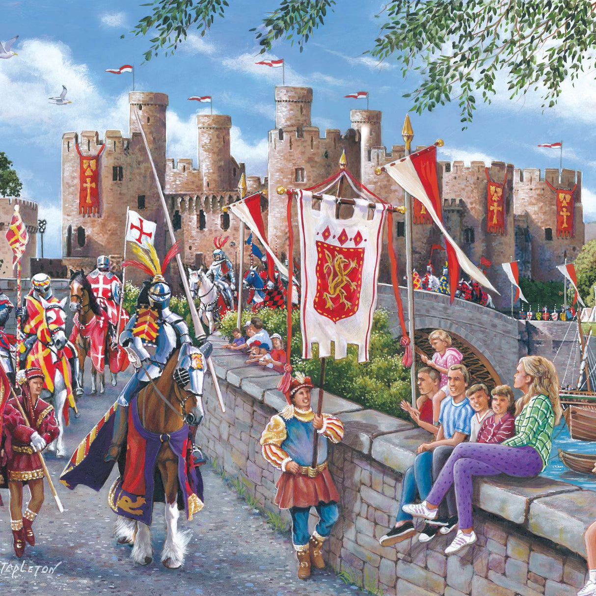 Conwy Castle 150 Piece Mini Jigsaw Puzzle in a Tube
